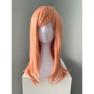 NEW Coral Peach Wig with Bangs